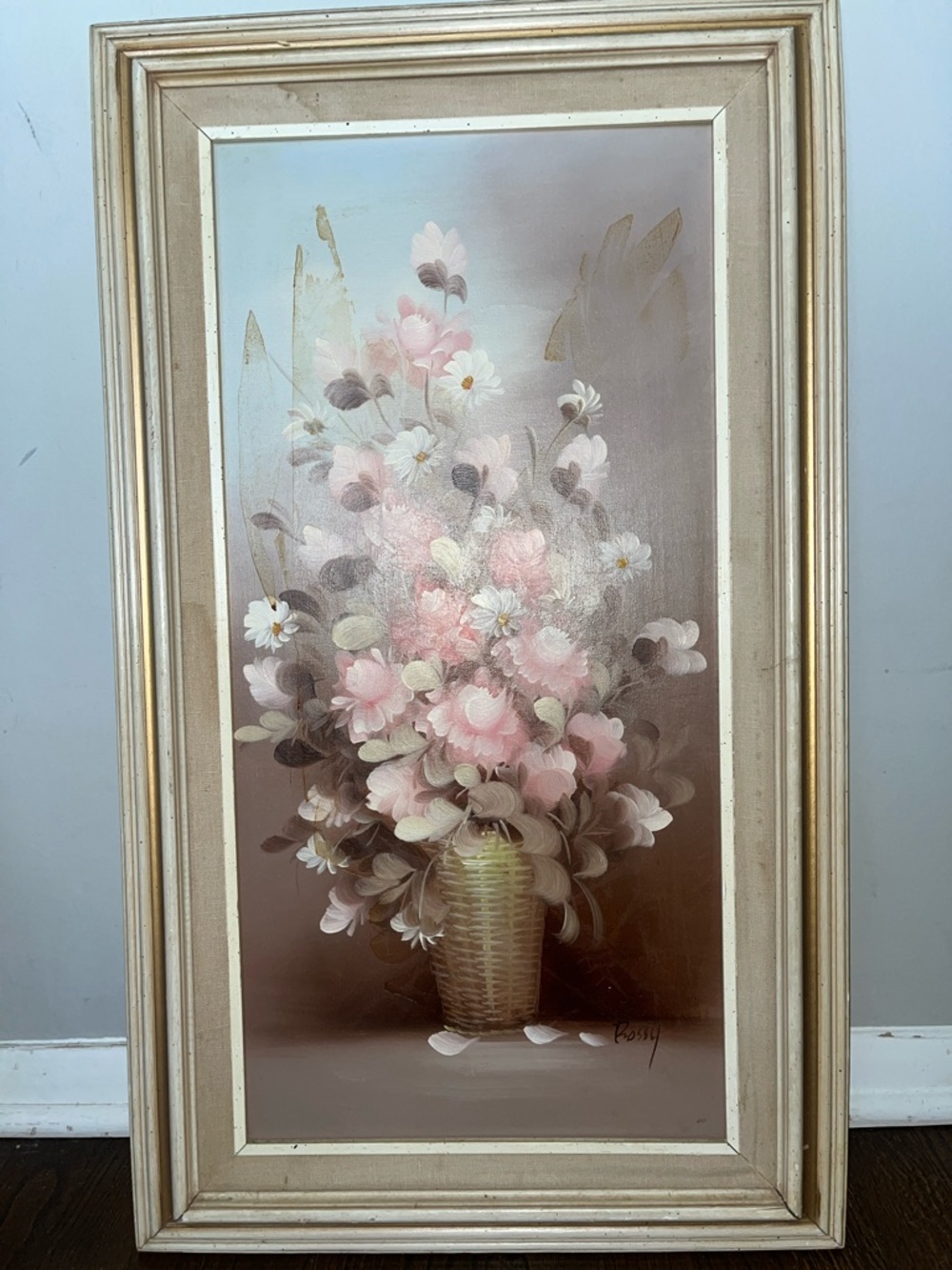 Framed Floral Wall Art Print - Pink Bouquet